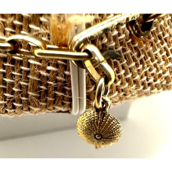 Vintage Mid Century Collar Necklace Egyptian Inspired Crescent Bone Unsigned - Picture 6 of 9